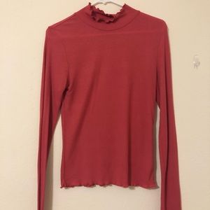 Pink turtle neck top